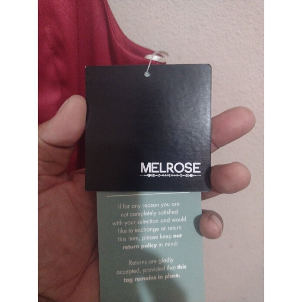 NWT New Melrose Black Bodycon Dress Women's Size 14 Red - Picture 2 of 12